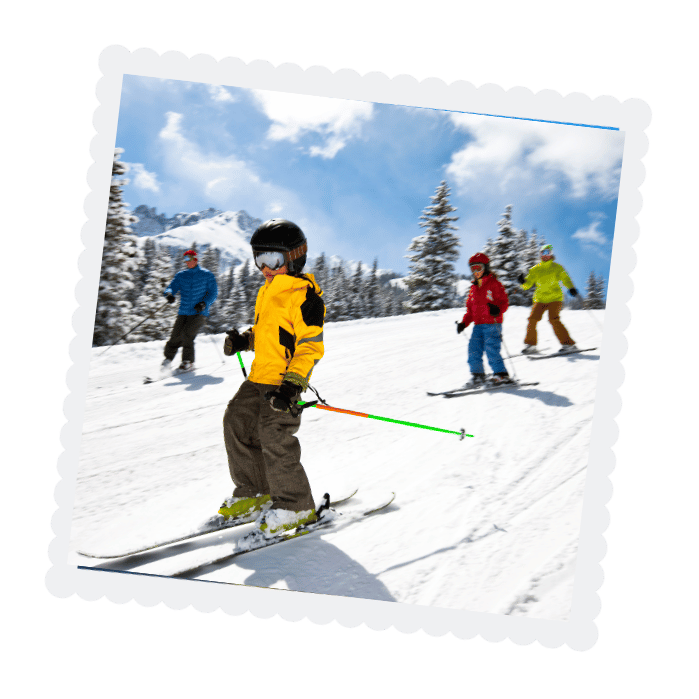 Winter skiing experience